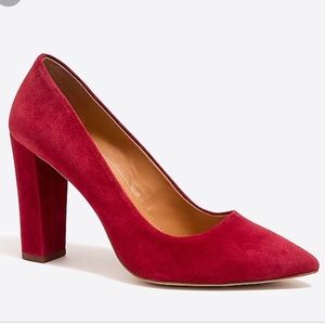 J crew suede heels
